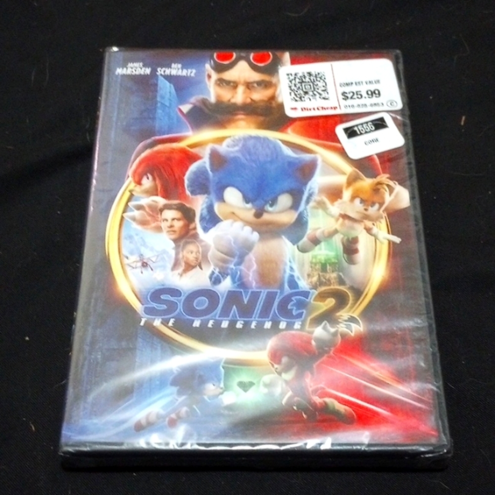 DVD unopened Sonic the hedgehog 2
